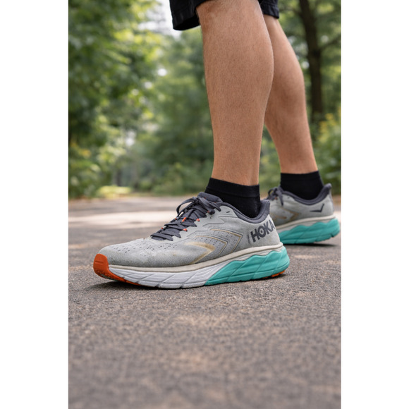 Hoka One One Marahi 5 Running Shoes Mens 10D Gray Teal Stability Road Sneakers